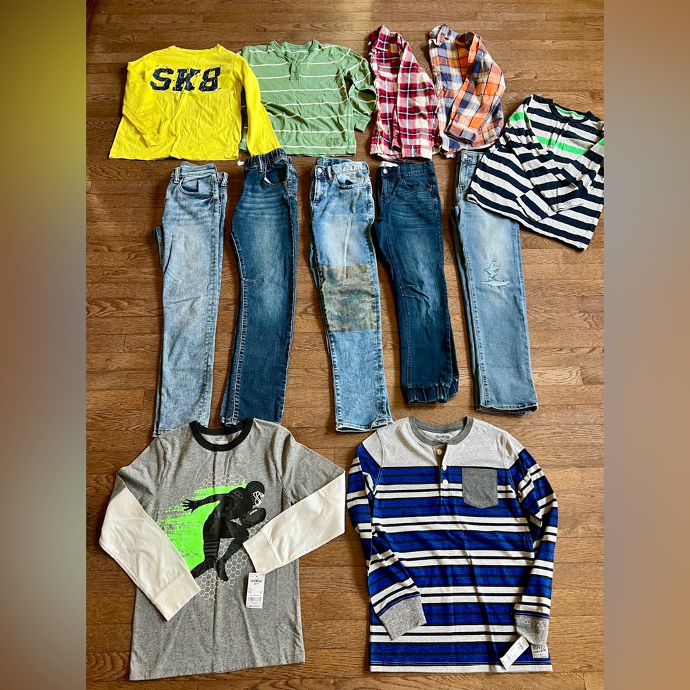 Boys Jeans and Long Sleeve Tees